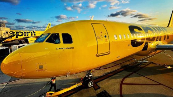 A Spirit Airlines Airbus A320neo waits at the gate | IMAGE: Spirit Airlines via Facebook