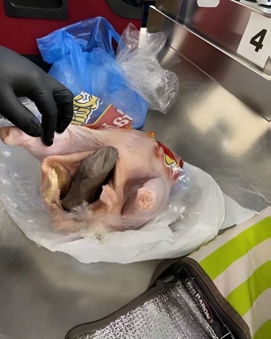 TSA finds gun in raw chicken
