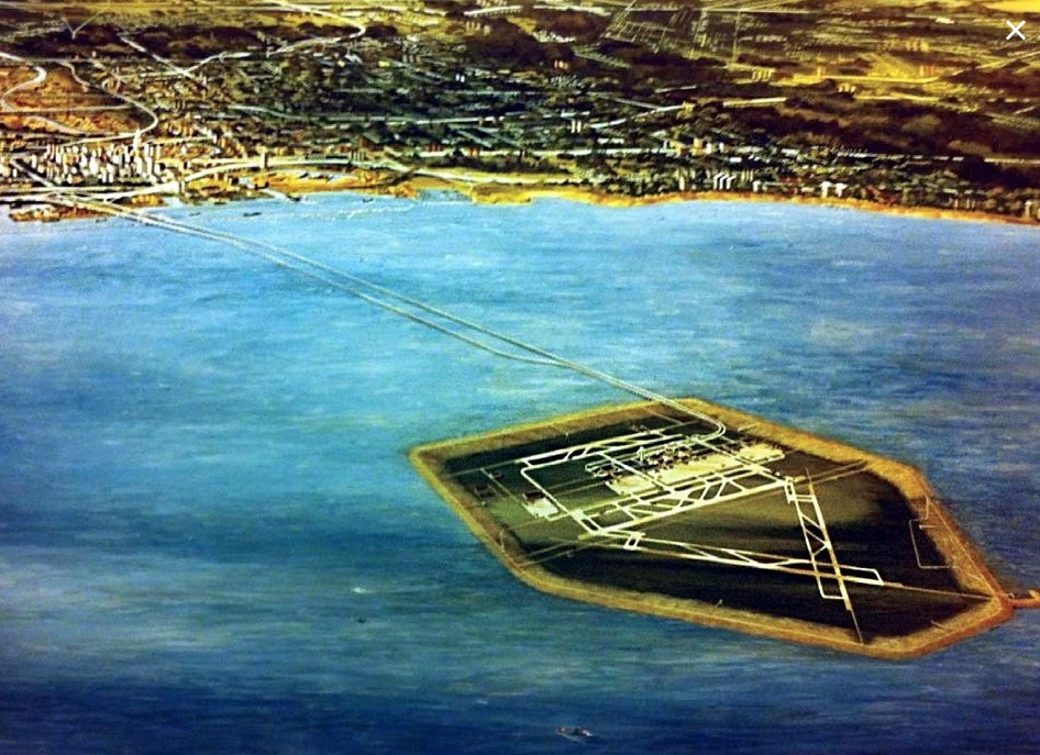 An artist's drawing of the proposed Cleveland Jetport