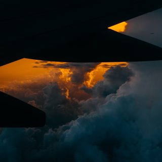 Flying through a storm