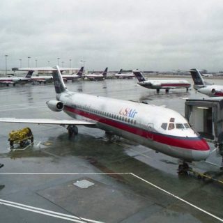 USAir DC-9 at CLT