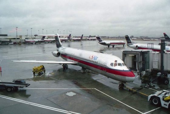 USAir DC-9 at CLT