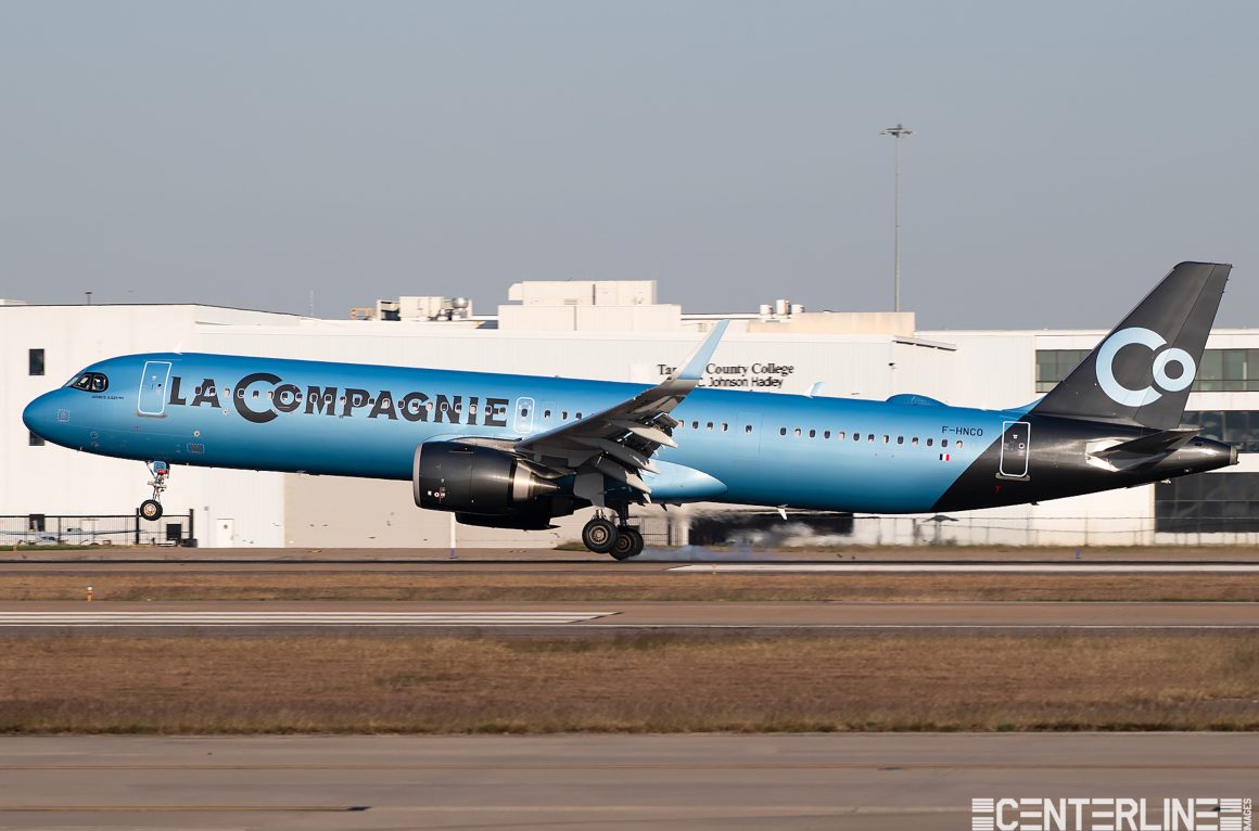 Chartered A321NEO arrives at Alliance Airport in Fort Worth, Texas. Image: Centerline Images