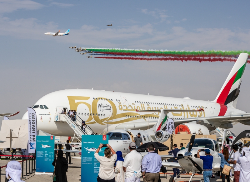 Dubai Airshow Flyover