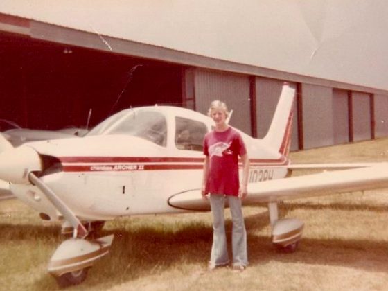 David Dale as a young pilot.