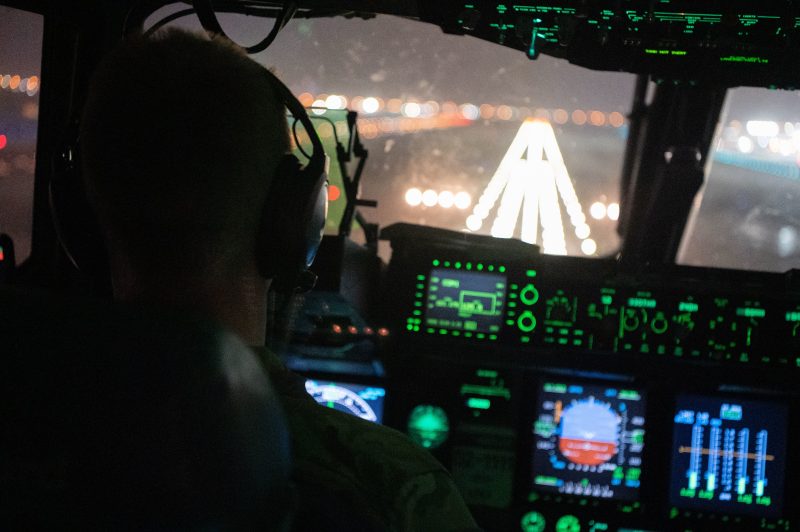 Being a pilot is more than just handflying. Photo by: Tech. Sgt. Sahara Fales
