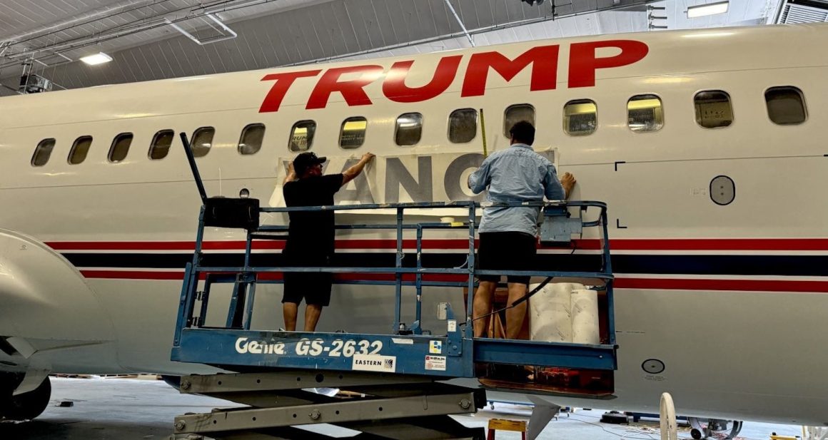 Trump's Second Campaign Plane Unveiled As Trump Selects VP 1 IMG 1693