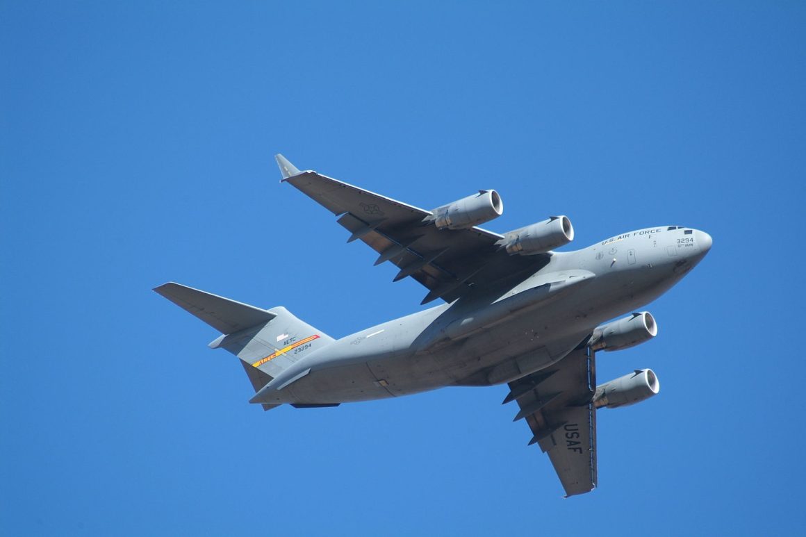 Dude Perfect Guys Drop Darts, Basketballs from C-17 2 Altus AFB C-17. Image: Jerry Gunner from Lincoln, UK, CC BY 2.0 , via Wikimedia Commons