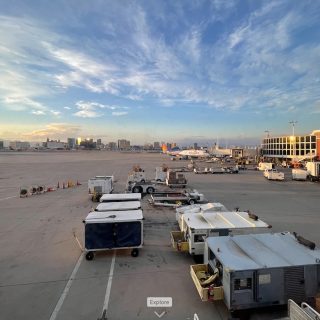 The ramp at Las Vegas McCarran International Airport. Temperatures reached near 120 degrees this weekend during a heat wave that hit the western United States. Image: Avgeekery.com