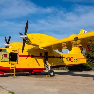 CL-415 on the ramp