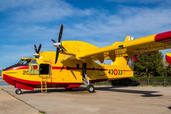 CL-415 on the ramp