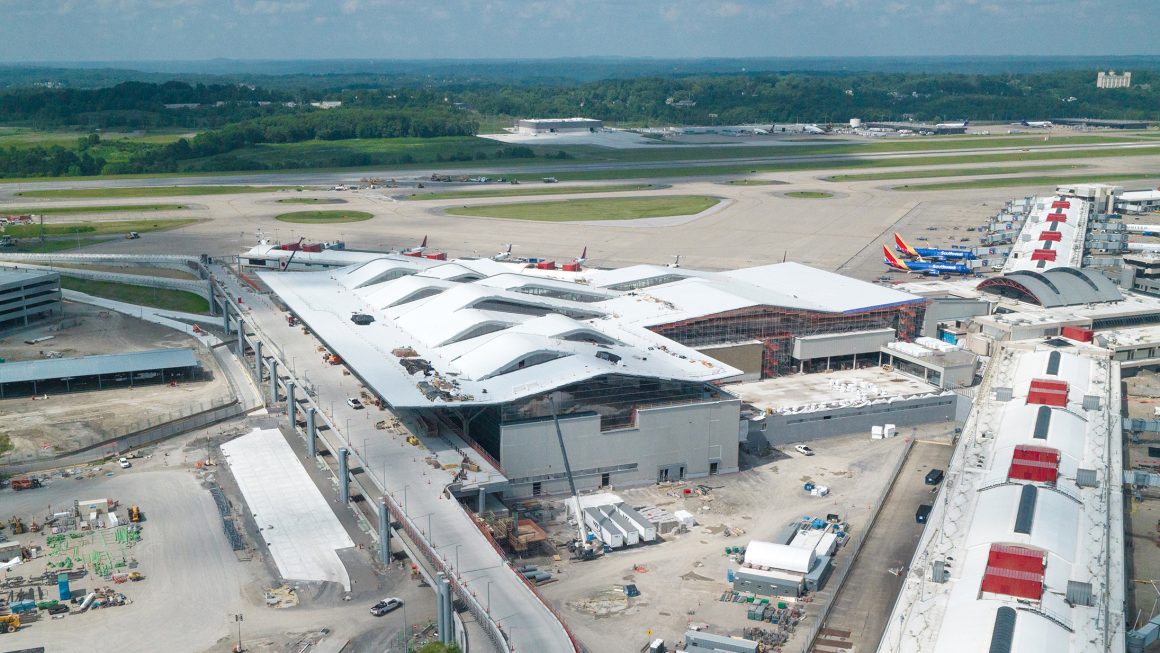 Aerial view of PIT new terminal 