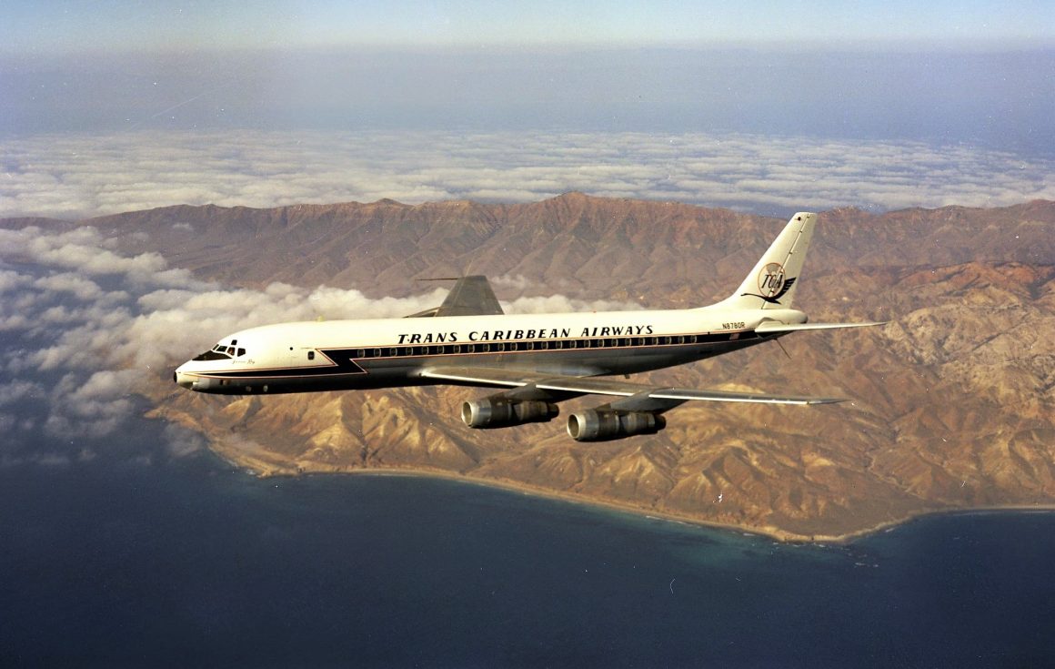 
Douglas DC-8-51 N8780R is seen in this pre-delivery photo from Douglas Aircraft Co. Proctor-Livesey-Thomas Collection