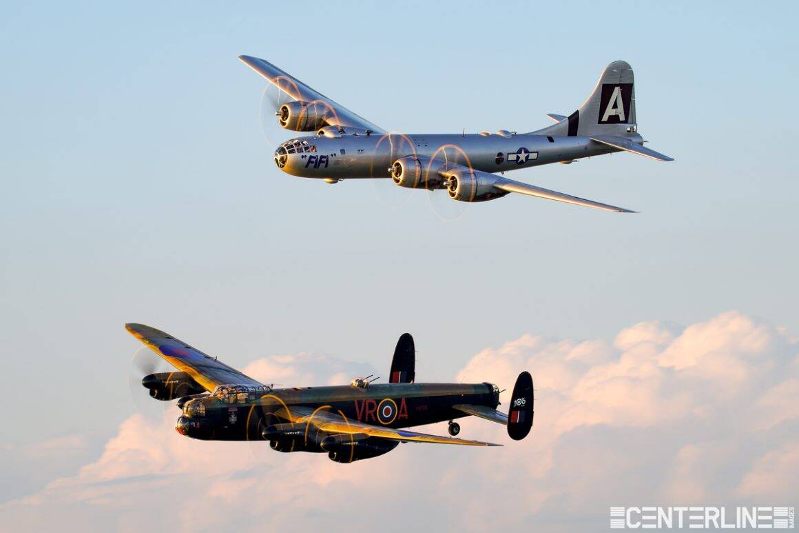 
The bombers were Dominating in the sky.  The air to air shoot required precise instructions and focal points to get the perfect shot.. 