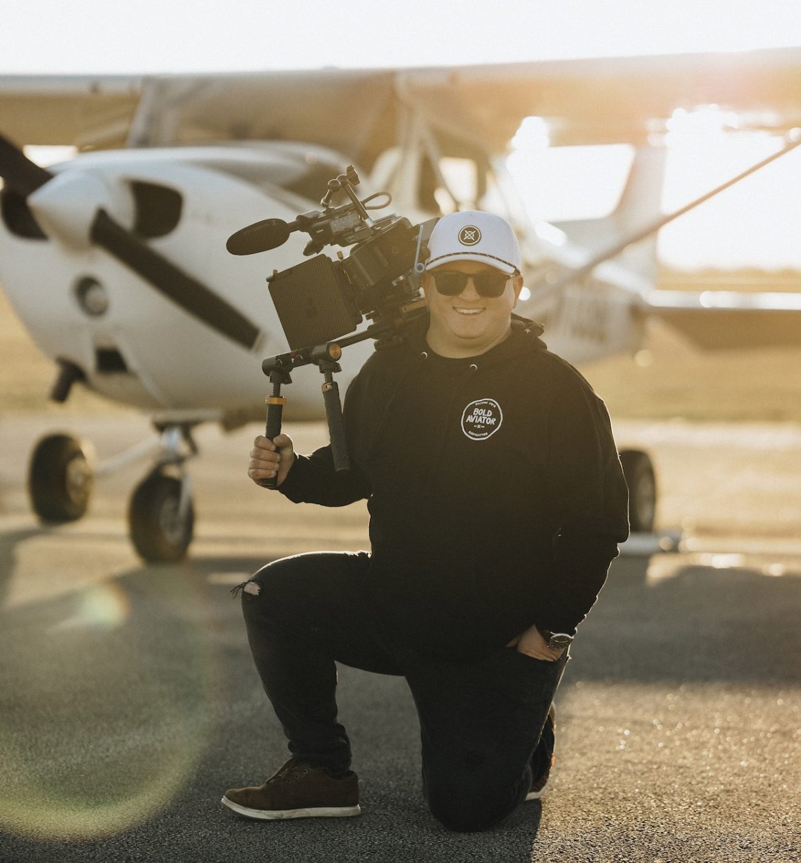 Kyle Newsom earned his pilots license as part of his journey to becoming a professional aviation videographer.