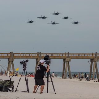 Kyle Newsom captures video of the Blue Angels for his new film.