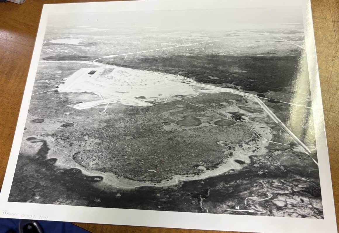 Aerial Image of Flat Terrain East of Sebring, Florida Prior to Construction of Hendricks Army Airfield B-17 Bomber Training Base. | Image: Courtesy of Sebring Historical Society