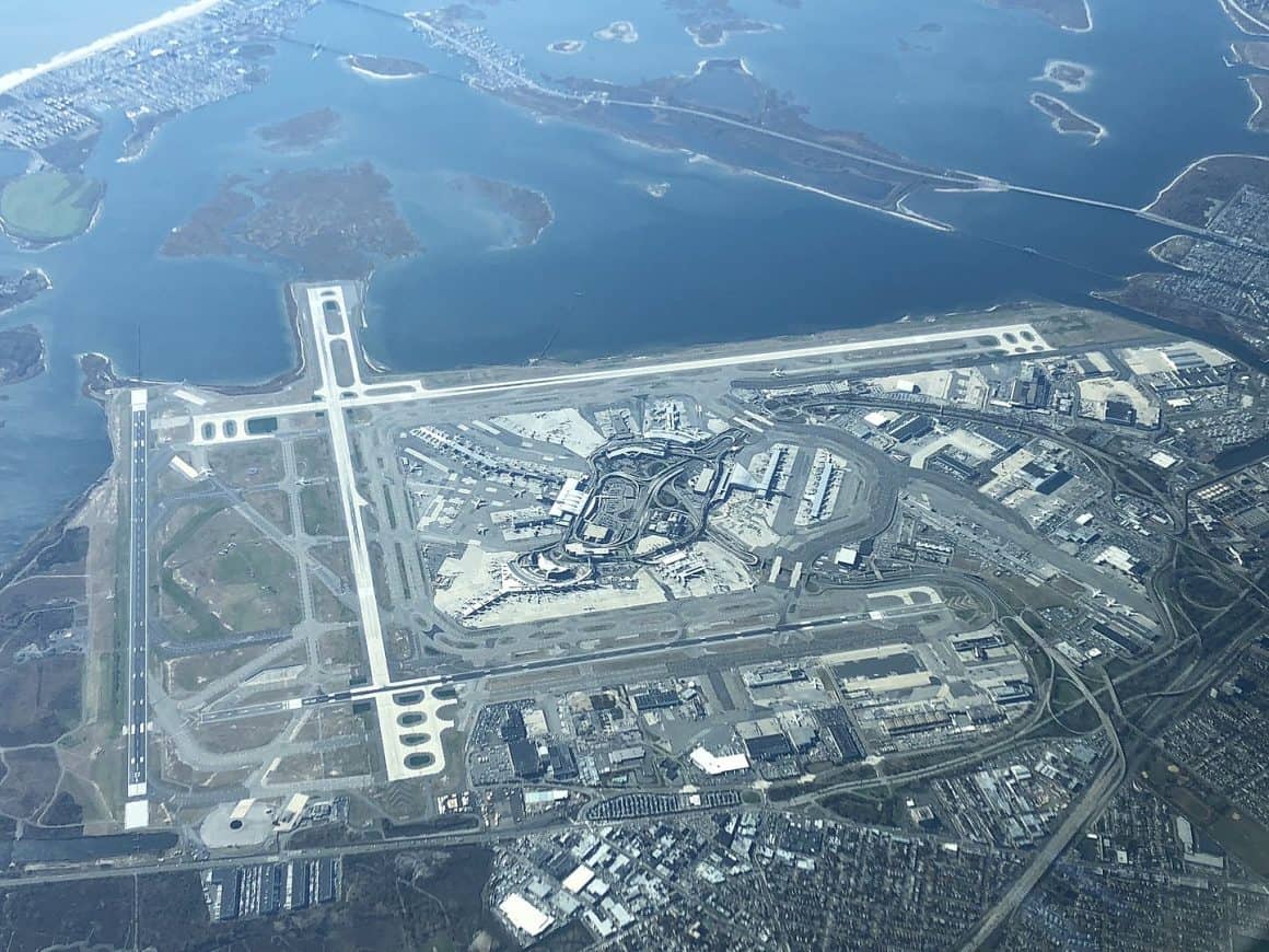 New York's John F. Kennedy International Airport from above