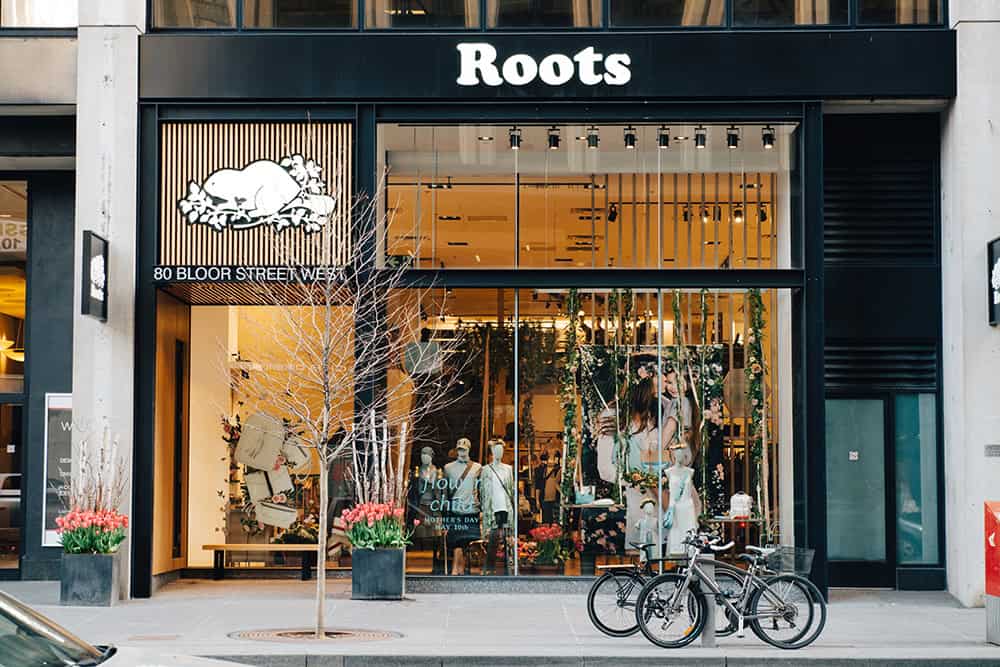 Roots store. Not Roots Air.