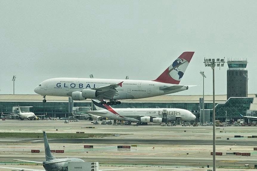 4 Flights In, Global Airlines' Risky A380 Gamble Faces Uncertain Future 35 Global Airlines A380 landing at Josep Tarradellas Barcelona-El Prat Airport (BCN) during test flights