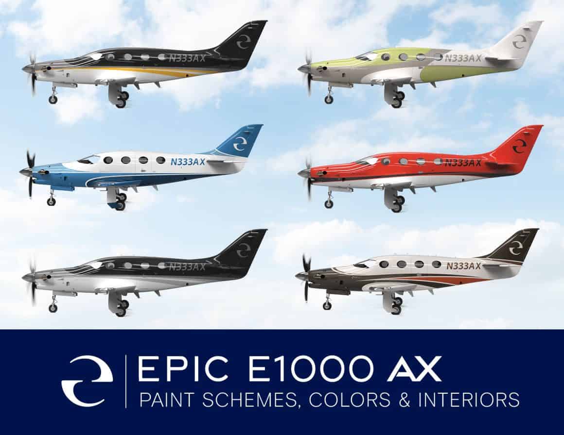 The Epic E1000 AX features the Skyline Collection of paint schemes