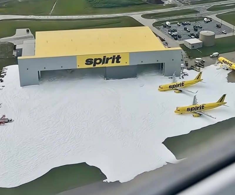 Spirit Airlines Foam Fiasco: Wild Mess Rocks DTW on July 4