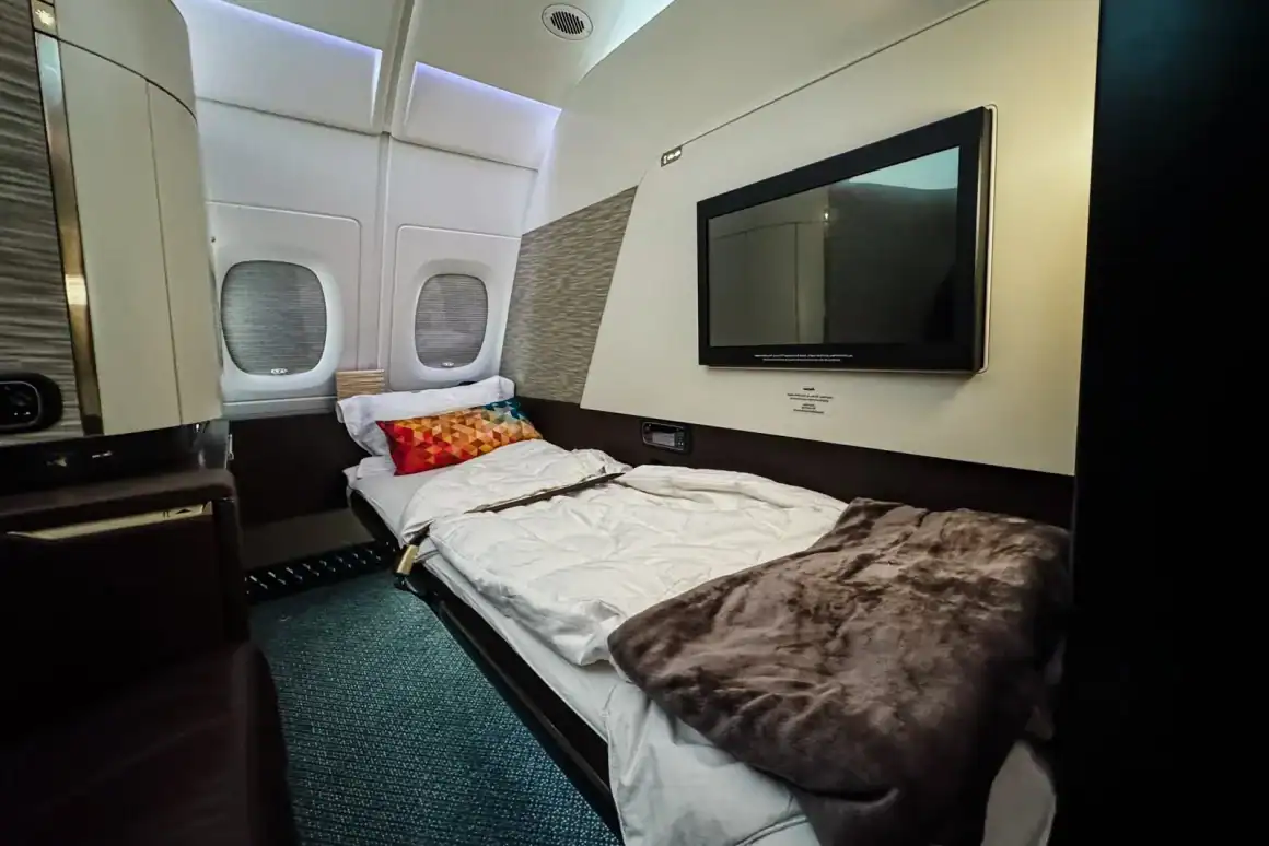 Bed on Etihad Airways First Class Apartment. | Image: ThePointsGuy.com