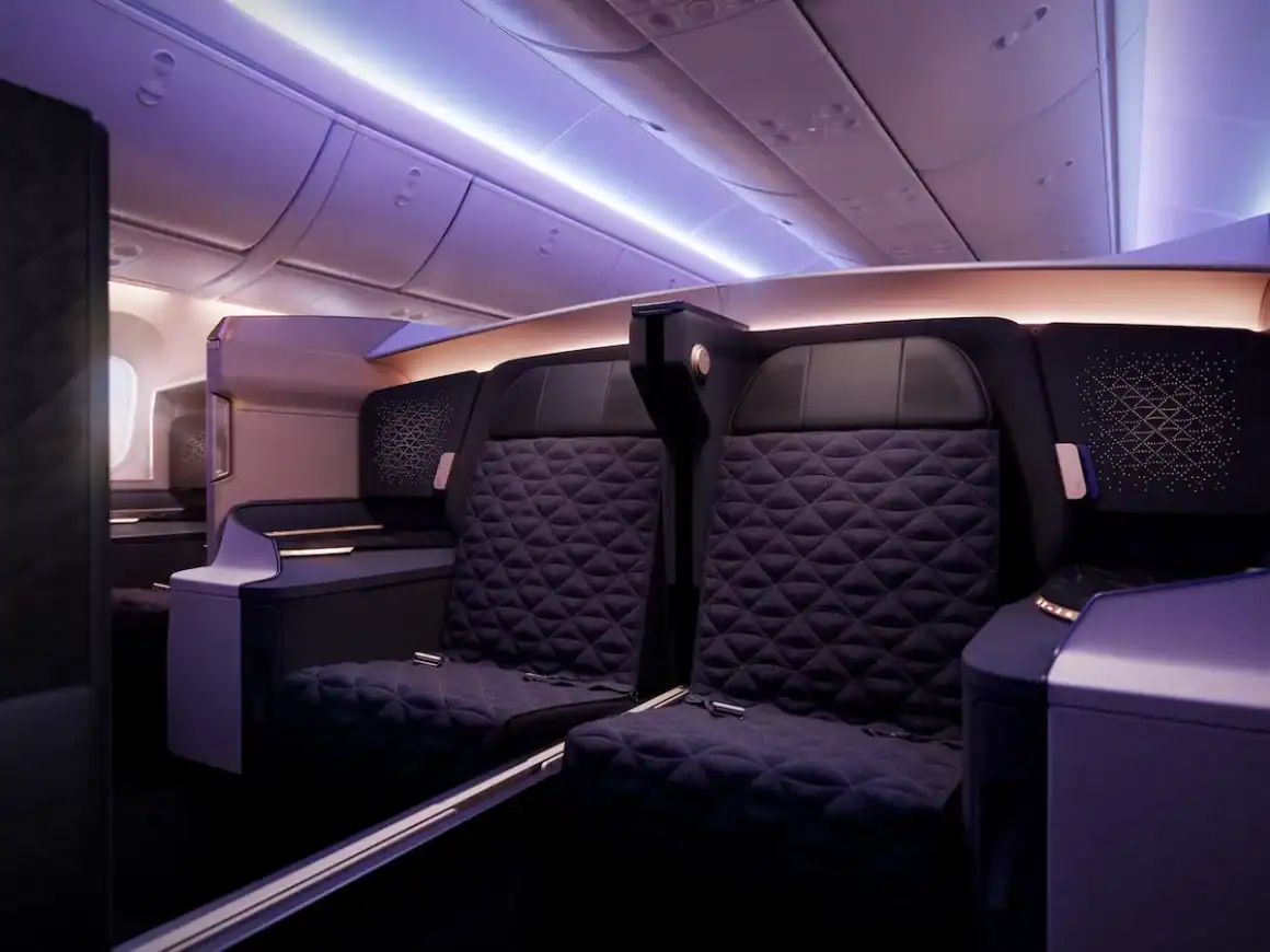 Comfortable Seating in Riyadh Air's Business Elite Suites. | Image: OneMileAtATime.com