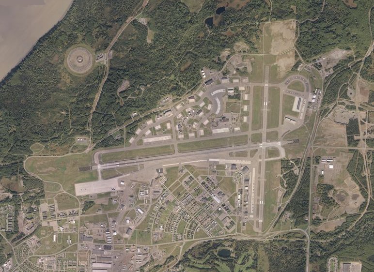Aerial image of Elmendorf AFB 