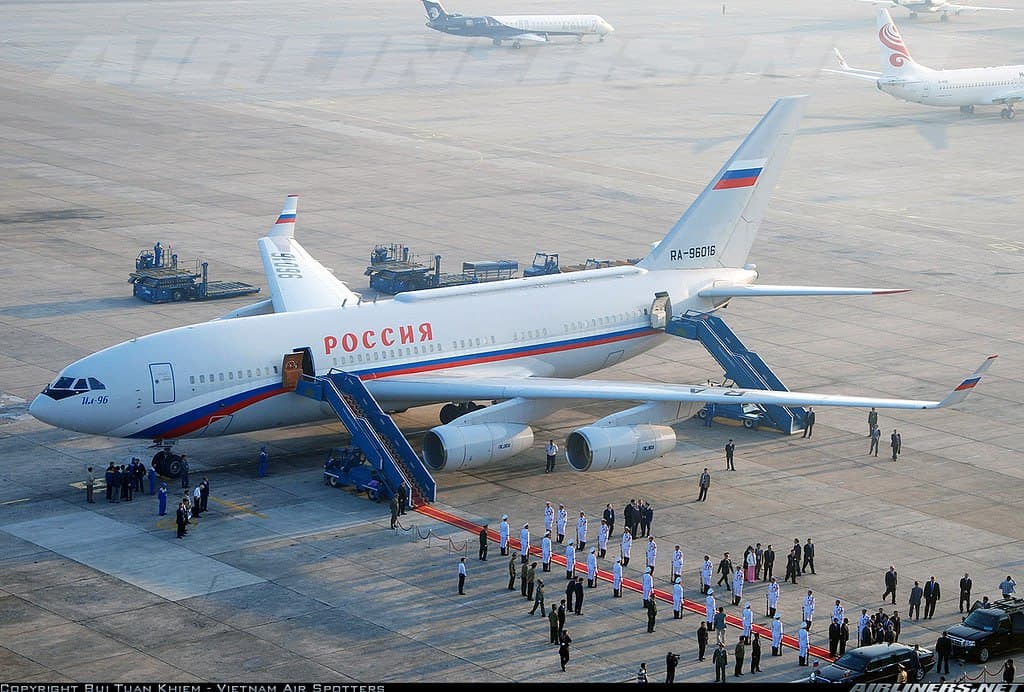 Il-96-300PU on official duty