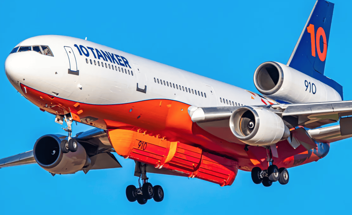 Tanker 910 of the 10 Tanker DC-10 aerial firefighting aircraft fleet | IMAGE: 10 Tanker