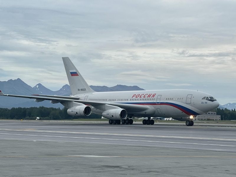 Rare Russian Visitor: Ilyushin Il-96 Lands in Anchorage Ahead of High-Profile Summit