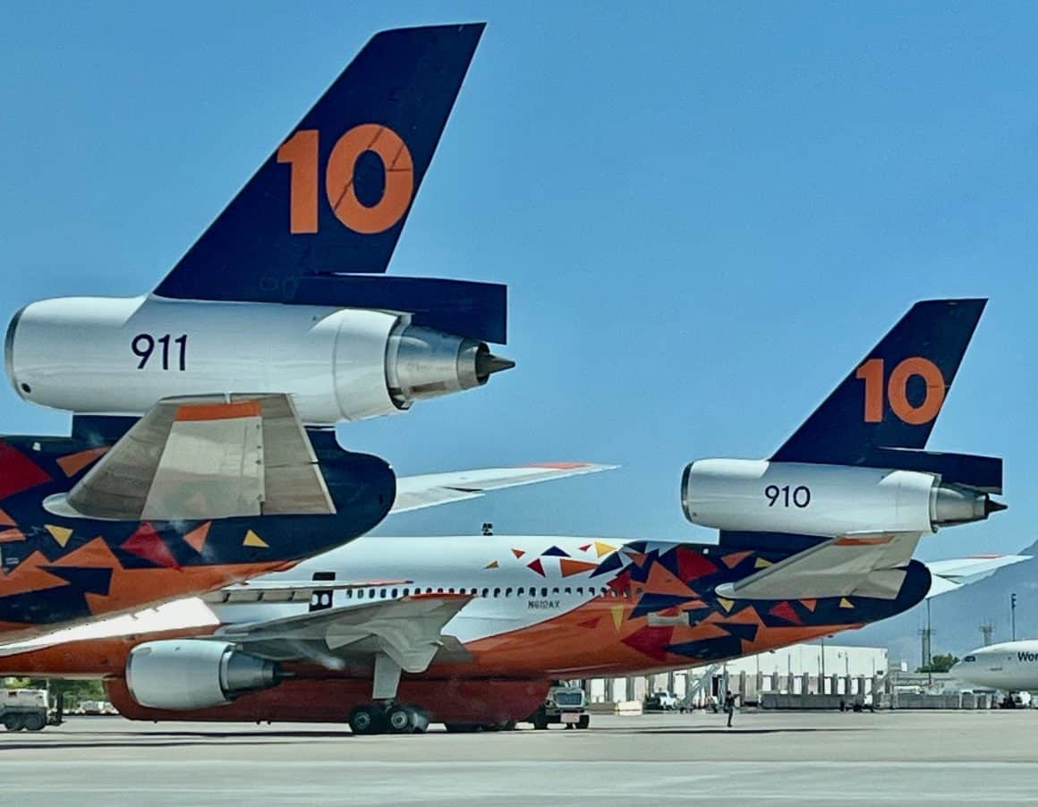 10 Tanker DC-10s on the ramp