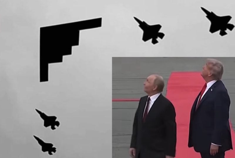 President Trump Flexes B-2 and F-35s Over Putin in Alaska
