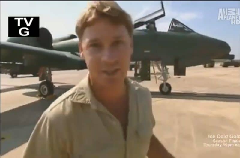 Watch Crocodile Hunter Steve Irwin Geek Out over A-10s and F-15s! Watch Crocodile Hunter Steve Irwin Geek Out over A-10s and F-15s!
