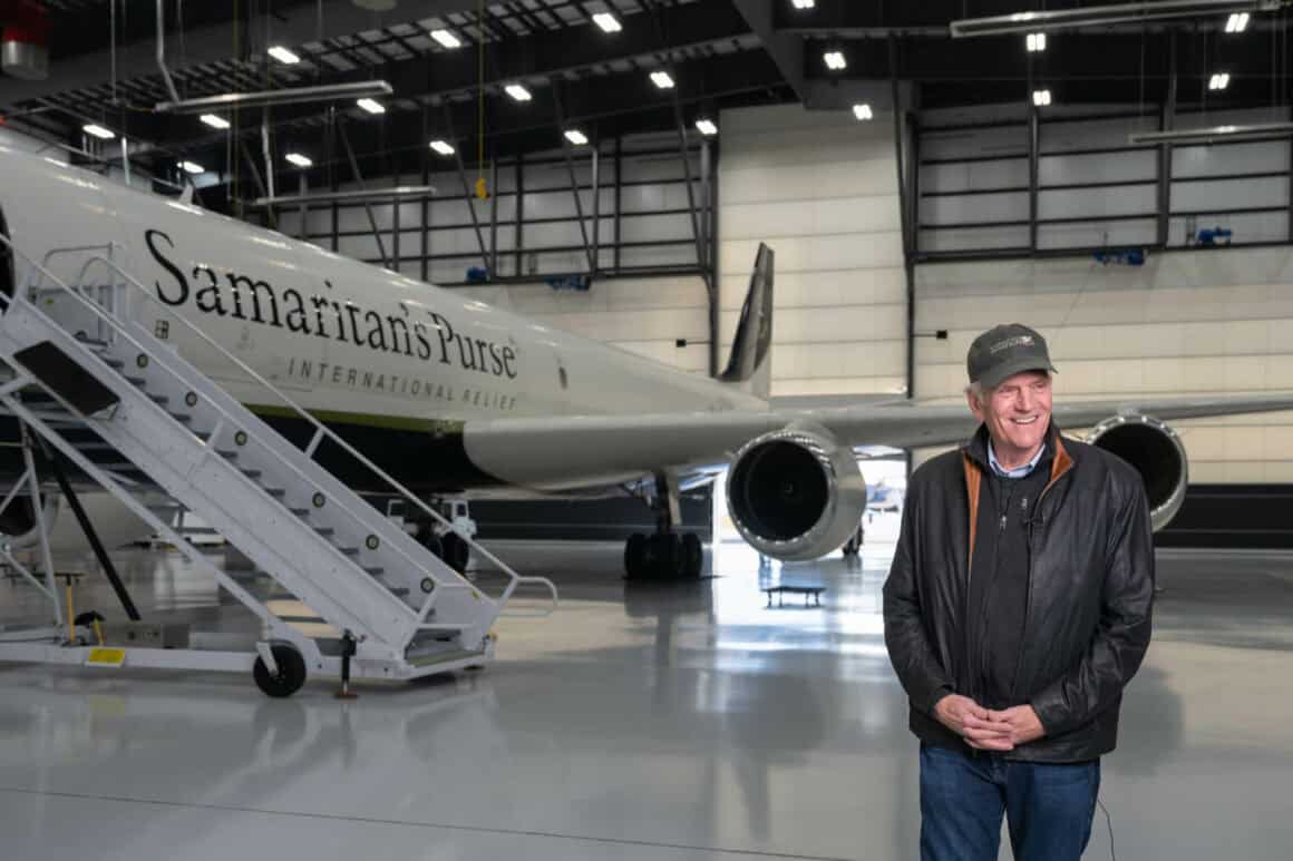 The Last DC-8: Samaritan's Purse Retires America's Final Flying DC-8 as New 767 Joins Fleet 9 Samaritan's Purse President Franklin Graham stands in front of N782SP