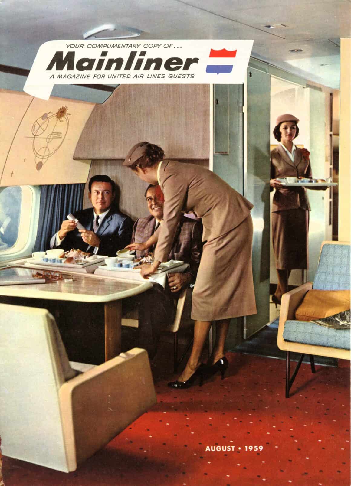 Fly the Friendly Skies: When United Air Lines Entered the Jet Age 3 Cover of the August 1959 issue of United Air Lines' Mainliner magazine.