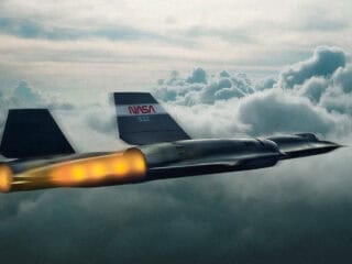 SR-71 #61-7971 with afterburner