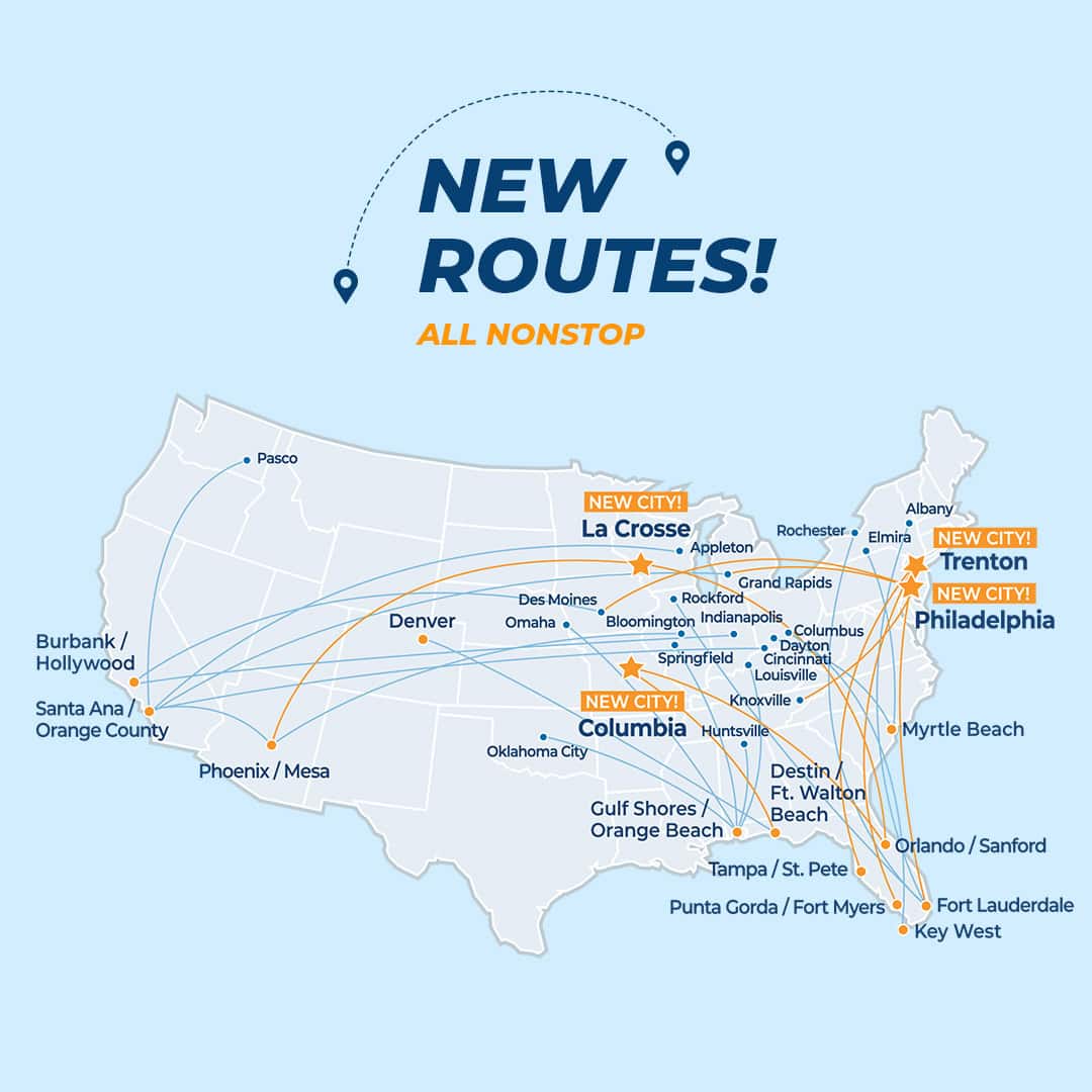 Playful Allegiant SpongeBob A320 Lifts Spirits With Bikini Bottom Charm 4 Allegiant's new route announcement 17 Nov 25