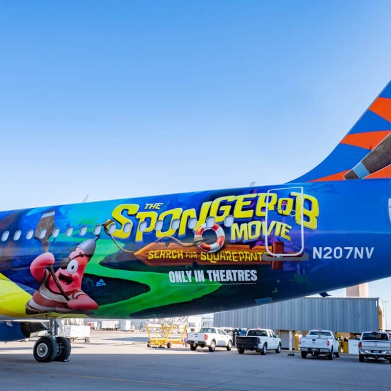 Playful Allegiant SpongeBob A320 Lifts Spirits With Bikini Bottom Charm