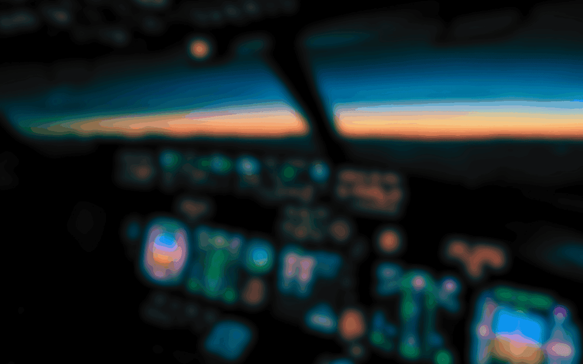 Blurry cockpit