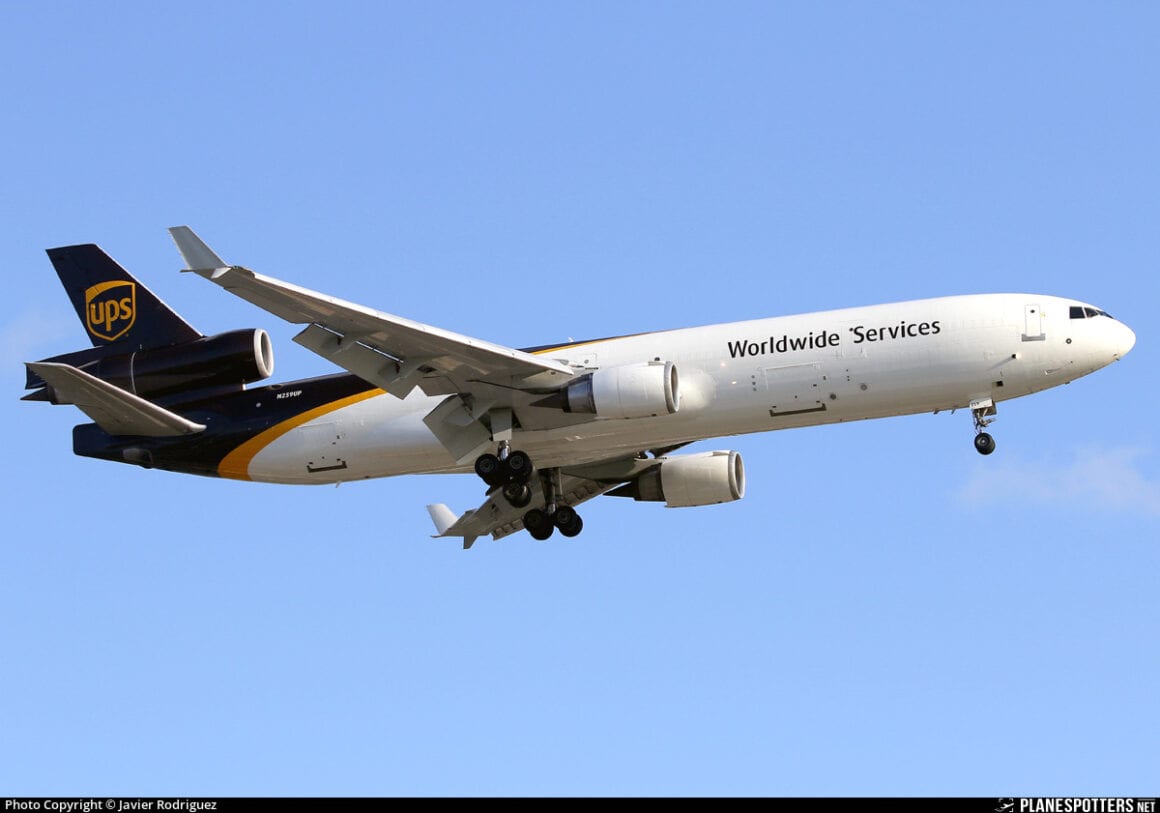 O UPS MD-11 envolvido no acidente em SDF em 4 de novembro de 2025
