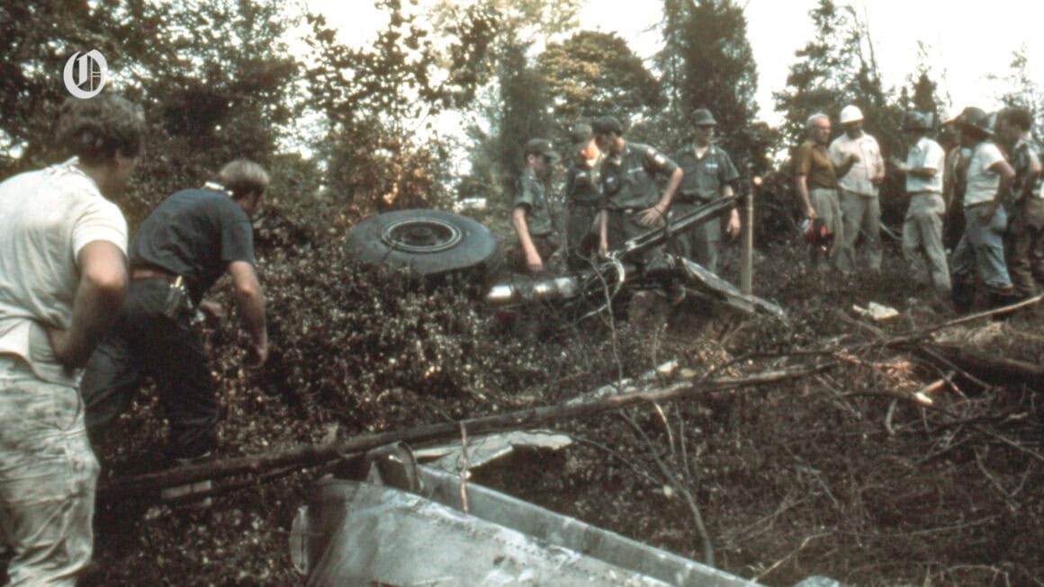 Landing gear found in the wreckage of Eastern Air Lines Flight 212
