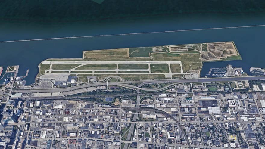 Meigs 2.0? Burke Lakefront Airport Closure Debate Raises High Stakes for Cleveland and Aviation 4 Google Earth image of BKL