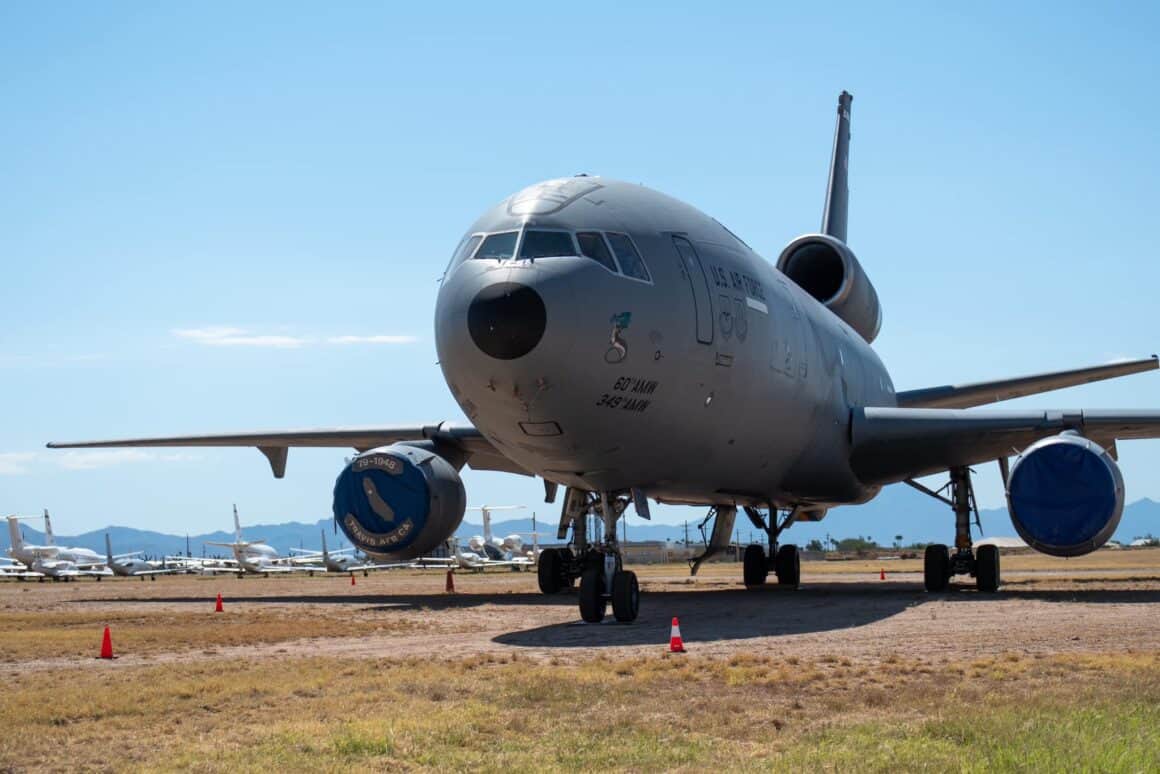 A KC-10 Auction is Underway, In Case Your Christmas List Was Missing a Tanker 2 A mothballed KC-10 at the 309th Aerospace Maintenance and Regeneration Group (AMARG) Boneyard at Davis-Monthan Air Force Base in Tucson, Arizona.