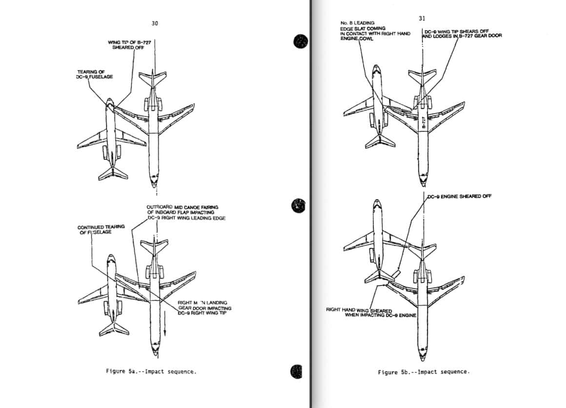 Northwest Flight 1482 and Flight 299: A Collision in the Fog That Never Should Have Happened 8 The sequence of events, as depicted in the final NTSB report for Northwest Flight 1482 and Flight 299 collision
