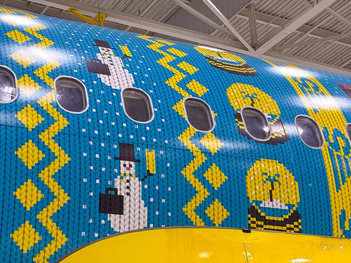 The Spirit Airlines Christmas plane, N628NK