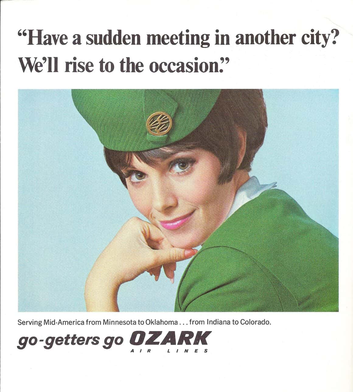 Circa late-1960s Ozark ad featuring model Pat Christman