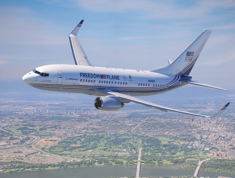 Freedom Plane rendering over DC