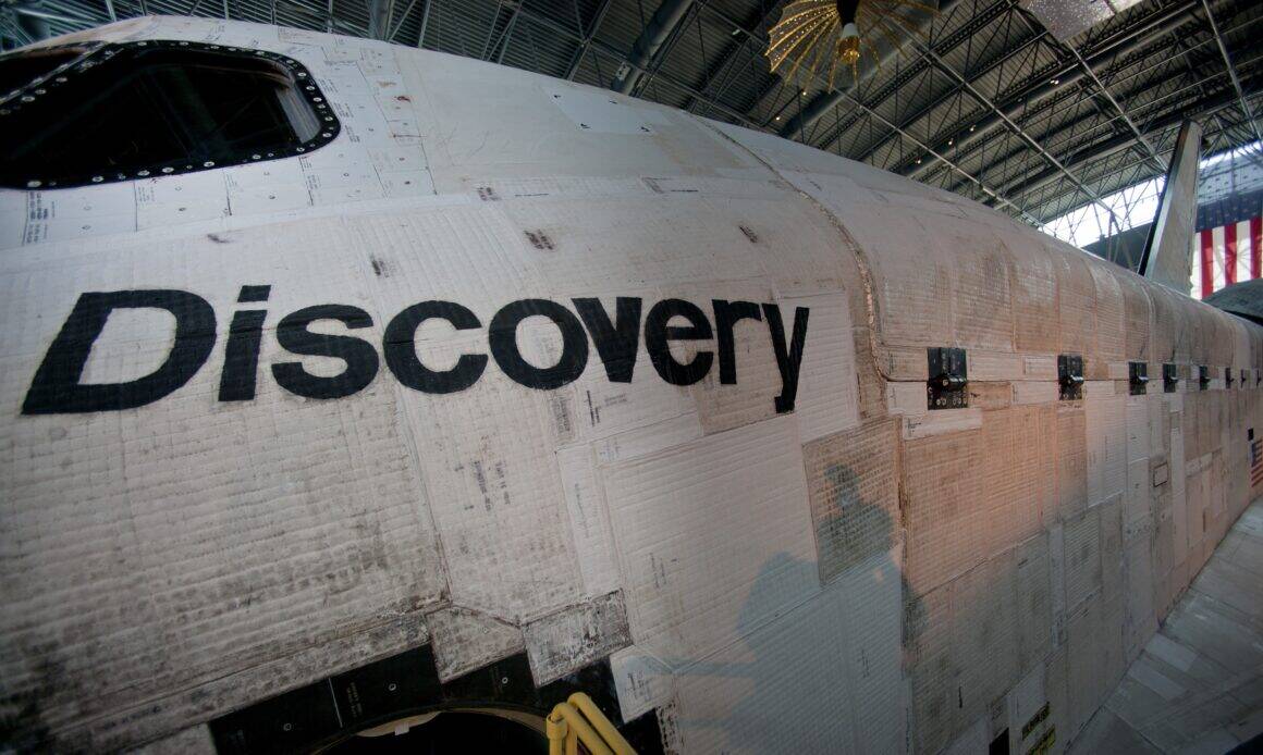 Close-up view of Space Shuttle Discovery